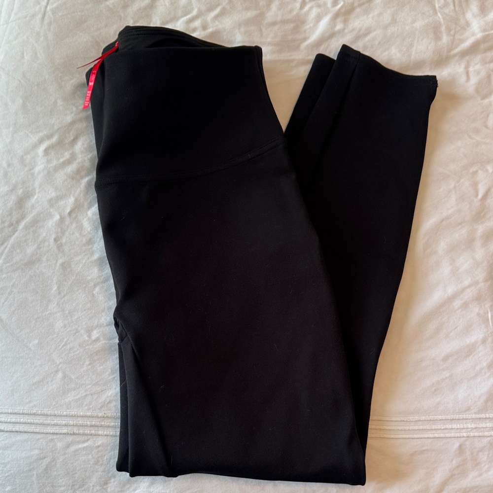 SPANX Womens Petite Blank Ponte Leggings